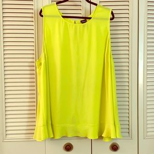 Sleeveless Flutter Blouse